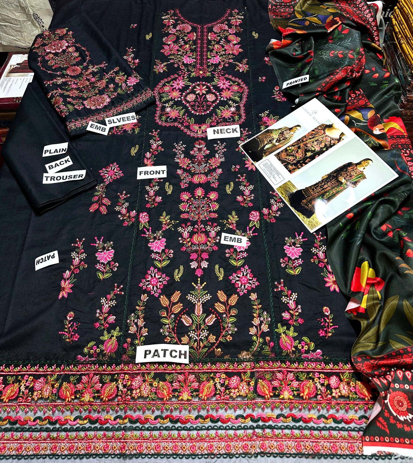 Hussain Rehar (Dhanak) – 3 Pcs Unstitched Suit