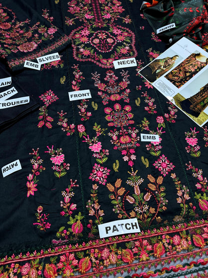 Hussain Rehar (Dhanak) – 3 Pcs Unstitched Suit