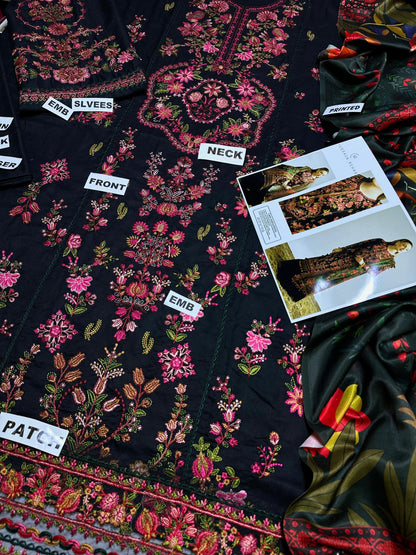 Hussain Rehar (Dhanak) – 3 Pcs Unstitched Suit