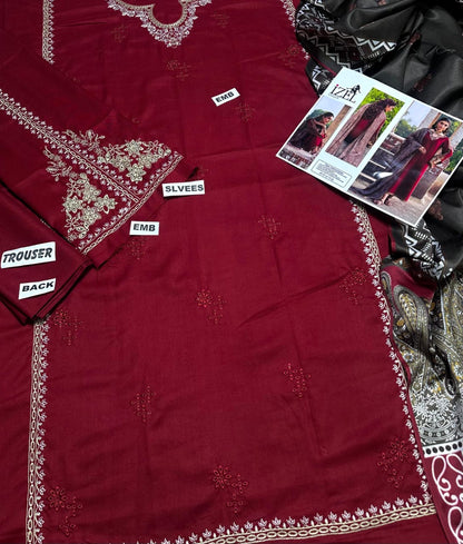 Izel premium dhanak 3pcs