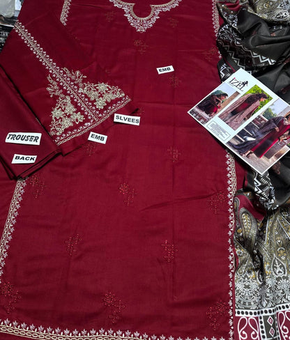 Izel premium dhanak 3pcs