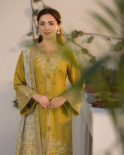 ALLYS (Premium Dhanak) – 3 Pcs Unstitched Suit